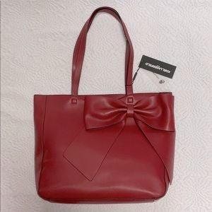 NWT KARL LAGERFELD PARIS CANELLE BOW TOTE